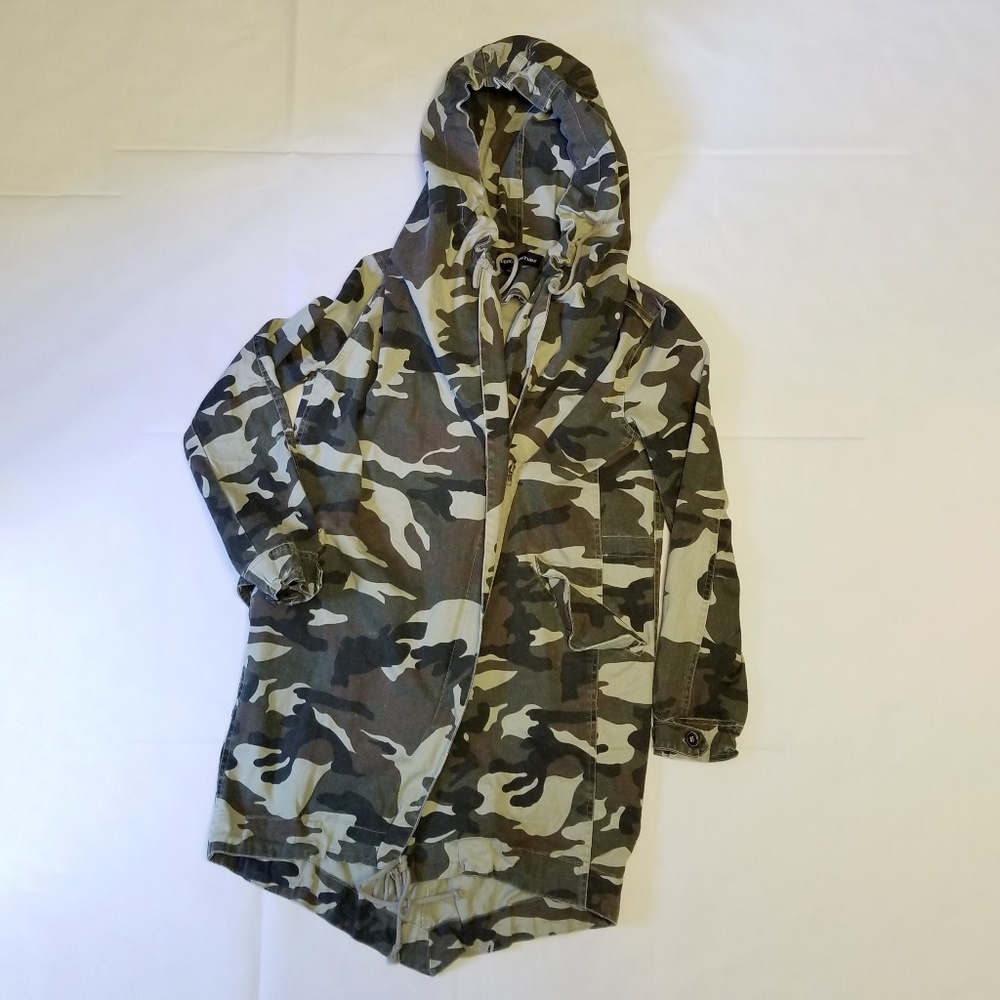 Cookie Couture Long Camo Utility Jacket Small